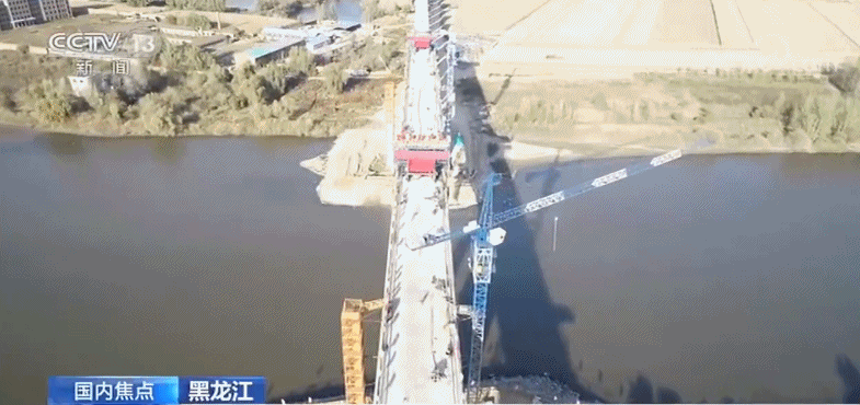 牡丹江特大桥128米连续梁顺利合龙 牡佳高铁建设取得重要进展