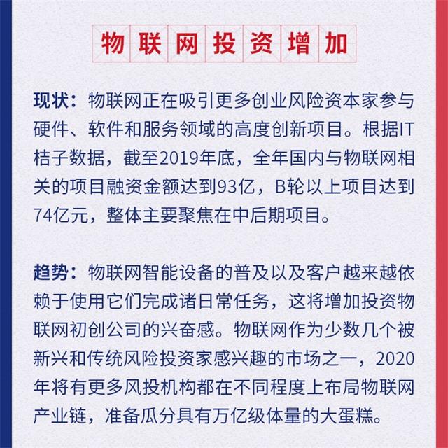 预见2020：物联网行业发展趋势十大关键词