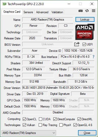 锐龙5 4500U评测数据曝光：CPU性能堪比i5-9400F GPU不如MX150