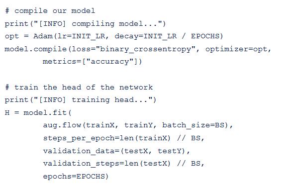 使用OpenCV、Keras/TensorFlow和深度学习实现口罩探测器