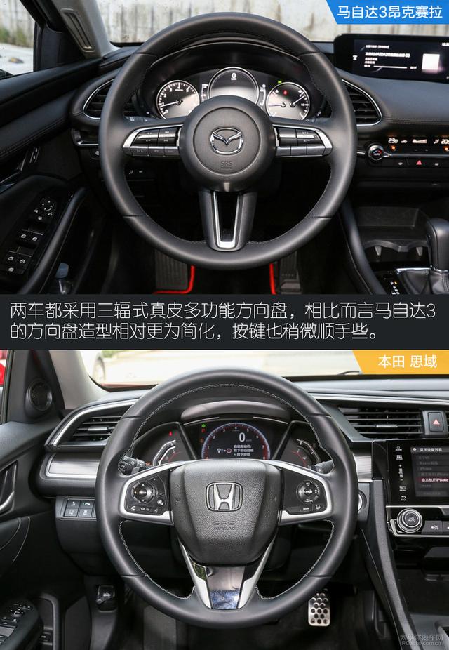 对运动的不同理解 马自达3对比本田思域