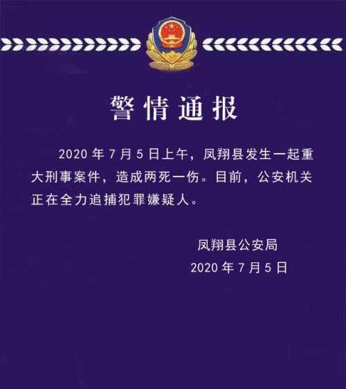 陕西凤翔发生重大刑事案件陕西凤翔发生重大刑事案件 陕西凤翔杀人案细节最新消息