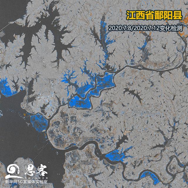 卫星地图看洪灾：“告急”的鄱阳湖发生了什么？