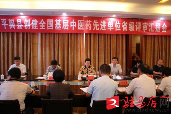 平舆县创建全国基层中医药先进单位省级评审汇报