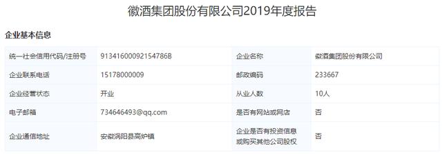 三年上市未果 徽酒集团2019销售总额仅181万元？