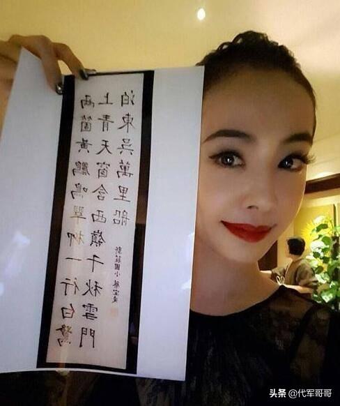 字写得非常好的女明星，张馨予第八，徐静蕾第二，陈松伶排第几？