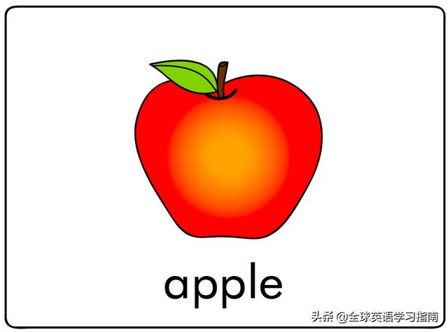 图片[2]-幼儿启蒙英语单词闪卡 － 字母Aa的15个相关单词-笑傲英语网