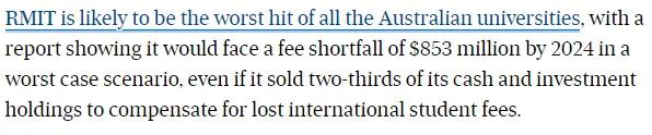继RMIT后，又一所澳洲大学陷财务危机，打算出售办公楼