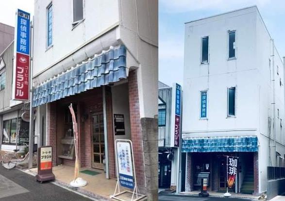 日本網友吐槽：發現一家下面是咖啡館，上面是偵探事務所的建築