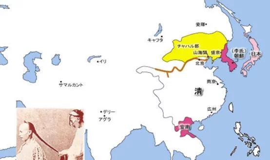看看日本眼中的清朝地图, 我们就明白了历史不是狗屎运来的！