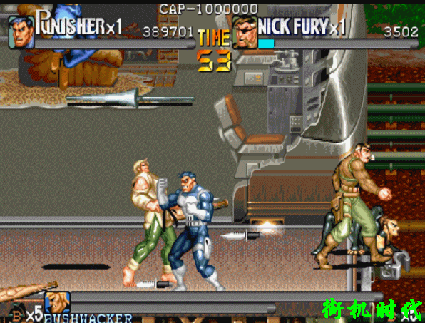 街機(jī)游戲最不思議的復(fù)活，被砍成兩截還能爬起來