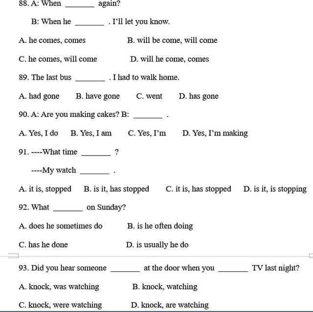 图片[9]-这100道英语单项选择包含所有语法点、重难点，初中三年都在考-笑傲英语网