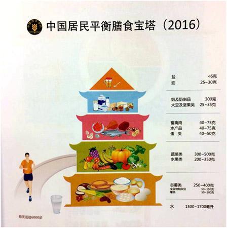 中国居民平衡膳食指南宝塔。今天你吃对了吗？