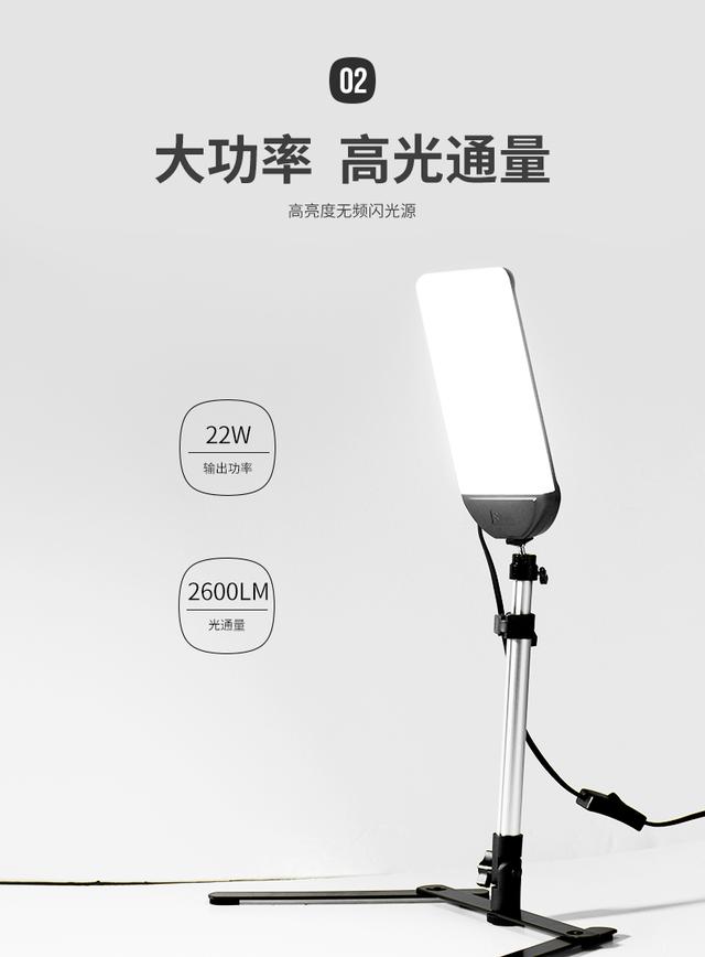 圖立方LED攝影燈PT-22AC攝像補(bǔ)光燈淘寶拍照柔光燈小型靜物