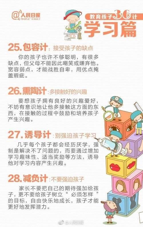 人民日报：家长教育孩子的好方法（荐读）