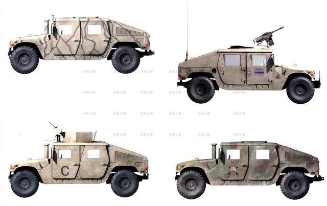 当代具有影响力的军事战术车辆，悍马越野车的