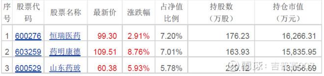 大牛股是如何诞生的？医药行业明星基金经理持仓爆光恒瑞人人有