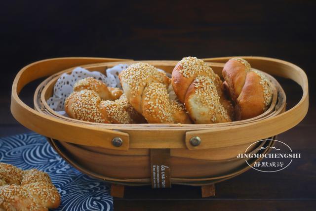 无油低卡的土耳其面包圈，吃着没负担，做法超简单，爱上了