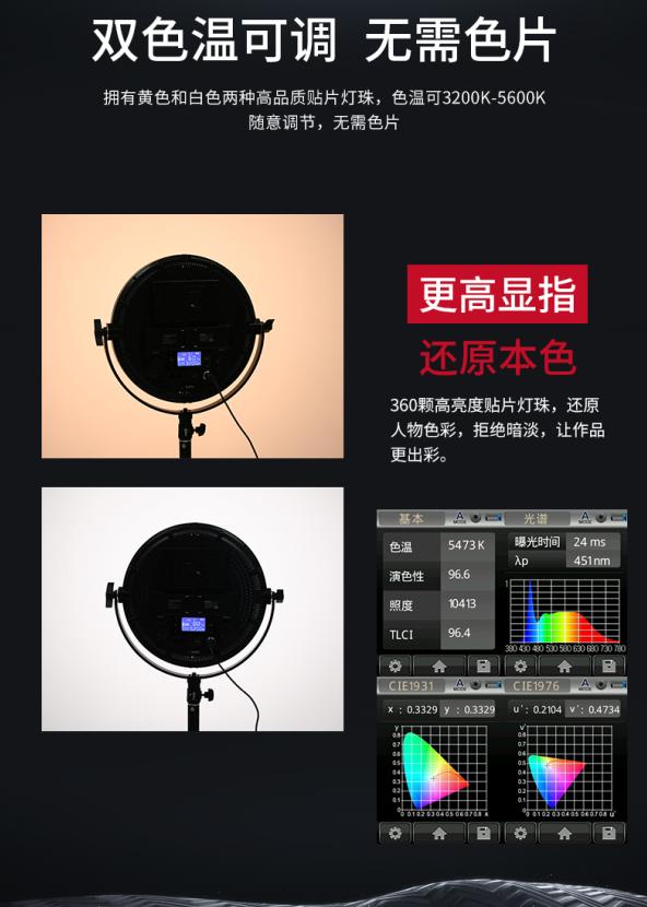 有光如月，明亮柔美！圖立方平板LED補(bǔ)光燈R-S36B/R-S60B榮耀上市