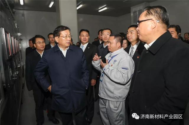 省委常委、市委书记王忠林到济南新材料产业园区观摩评议重点项目