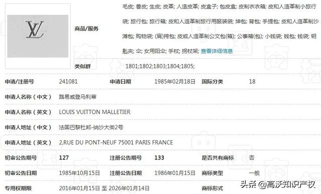 LV遇劲敌！“LV”手提包商标7年前已被国内皮具公司注册