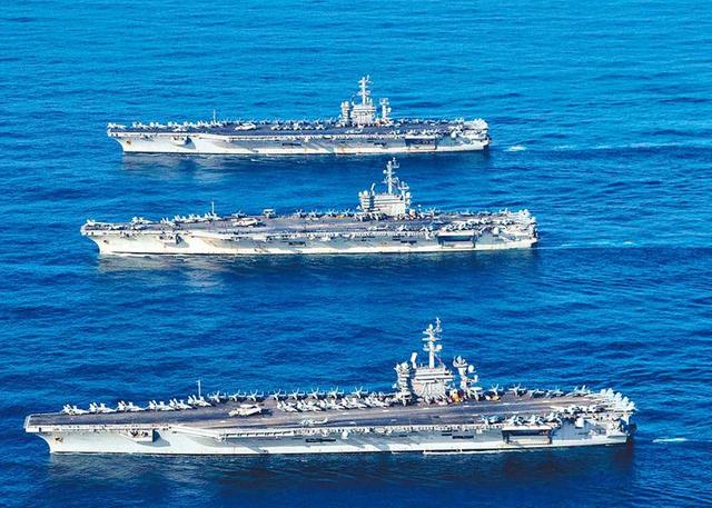 美海军增兵太平洋！三大航母战斗群剑指东方！