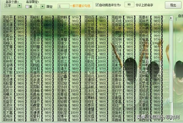 晨曦分享：科学起名，最好用的宝宝起名，名字测评软件