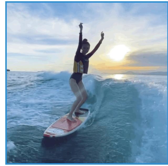 大好|Angelababy冲浪秀大好身材新 还有什么是不会的呀