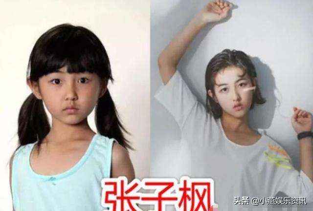 张子枫童年照，蒋依依童年照，赵今麦童年照，看到杨紫的变化真大