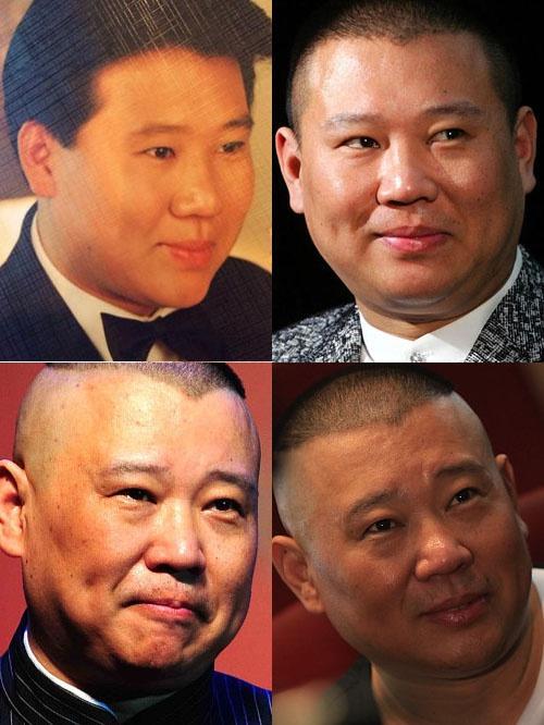 男星颜值发展史，郭德纲完胜黄晓明金城武，颜值二十多年完全没变