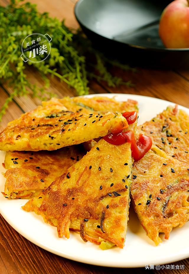 土豆丝别炒了，打2个鸡蛋，不炖不炒不凉拌，我家早餐经常做着吃