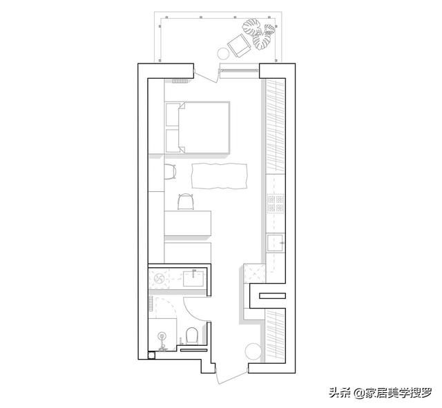 三间不到40平米的小公寓，结构紧凑，但功能性与颜值兼备