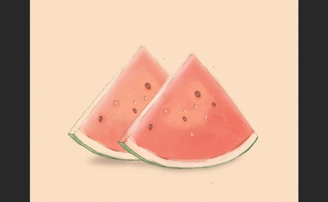 手绘西瓜教程——电脑ps手绘