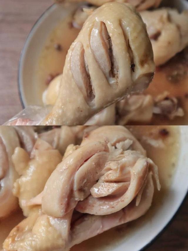 高端的食材要用最簡單的做法，只需兩步即可做出椒鹽蒸雞腿