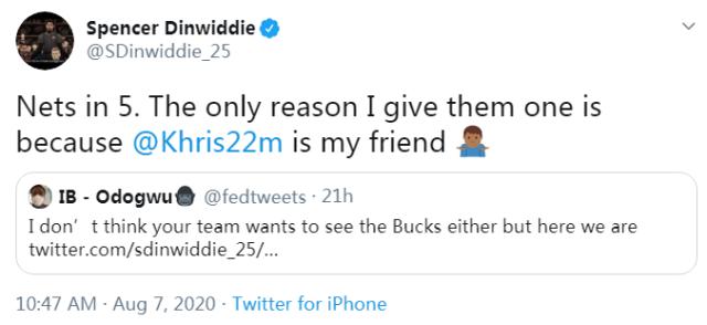 恭喜籃網晉級季後賽！杜蘭特躺賺100萬獎金，Dinwiddie：季後賽5場淘汰公鹿！（影）-黑特籃球-NBA新聞影音圖片分享社區