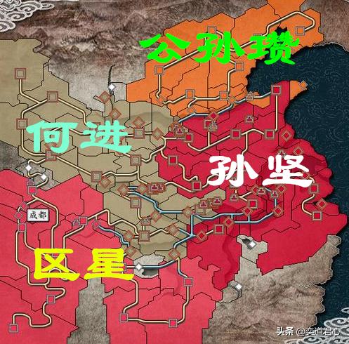 三国志11的“东孙西何南星北瓒”，原来孤匪也能