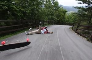 Miserable intense! Trip occasion relapses on road of hill of ace of video record beautiful slide