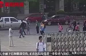 Break out this morning, assist Yang Yixue produces traffic accident at the door school! The schoolgi