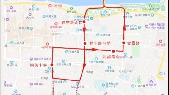 到蘭州南關什字坐幾路車??