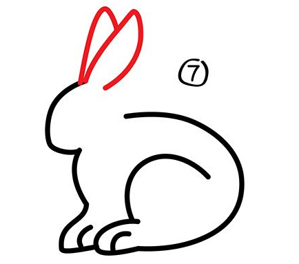 兔子简笔画兔子简笔画图片彩色一个教程学起来