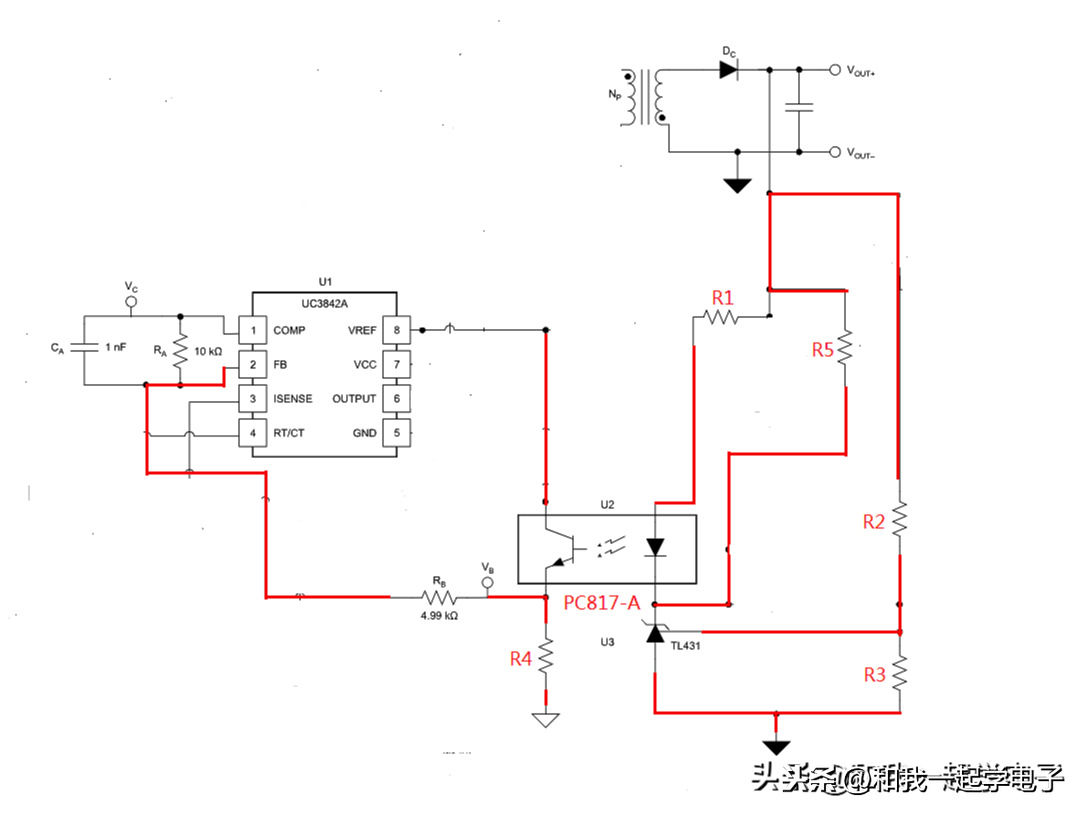 光耦tl431的开关电源电压反馈电路