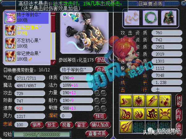 梦幻西游：159第1女儿有6只神马狂豹，生日谛听总数超15只