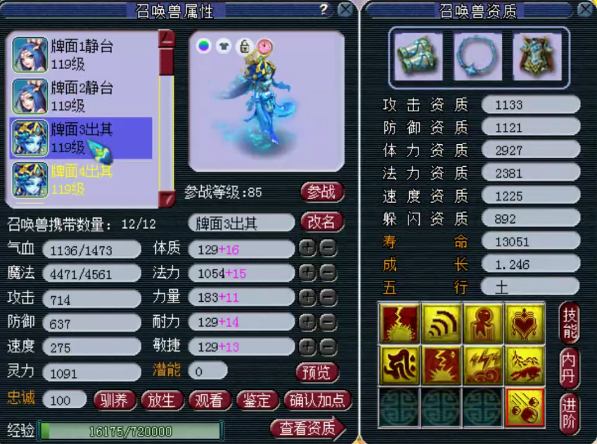 梦幻西游：神威顶级普陀，无级别六特技，每一只宝宝都充满故事