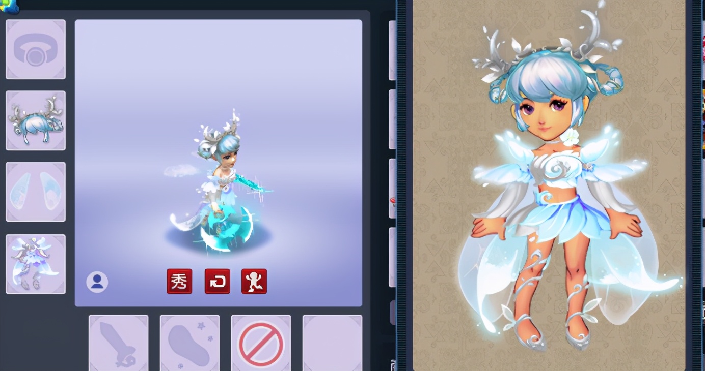 梦幻西游：穿上雪白色的林间精灵锦衣，犹如仙女落凡尘