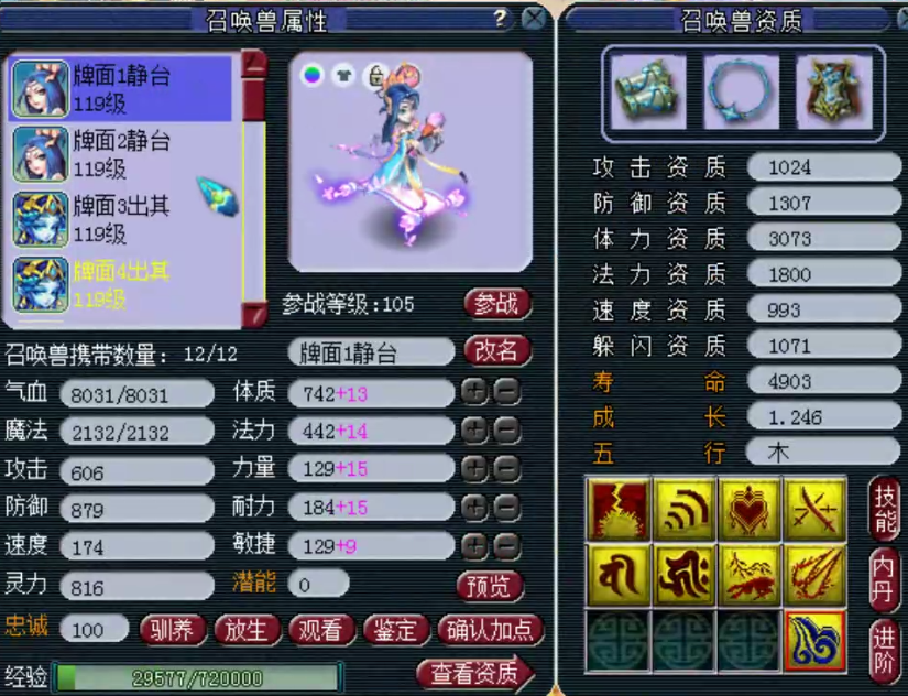 梦幻西游：神威顶级普陀，无级别六特技，每一只宝宝都充满故事