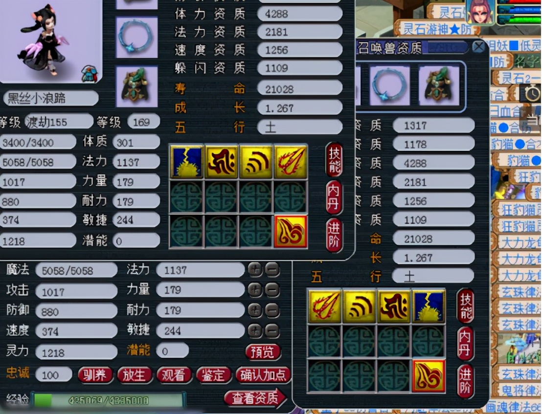 梦幻西游：颜值和实力都不能少！剩一蓝的成品猫灵完美改书