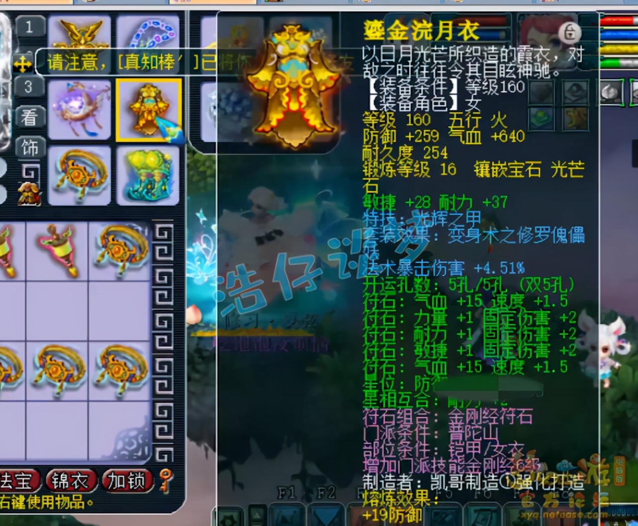 梦幻西游：175咒师普陀，6固伤灵饰属性全爆，令固伤玩家垂涎