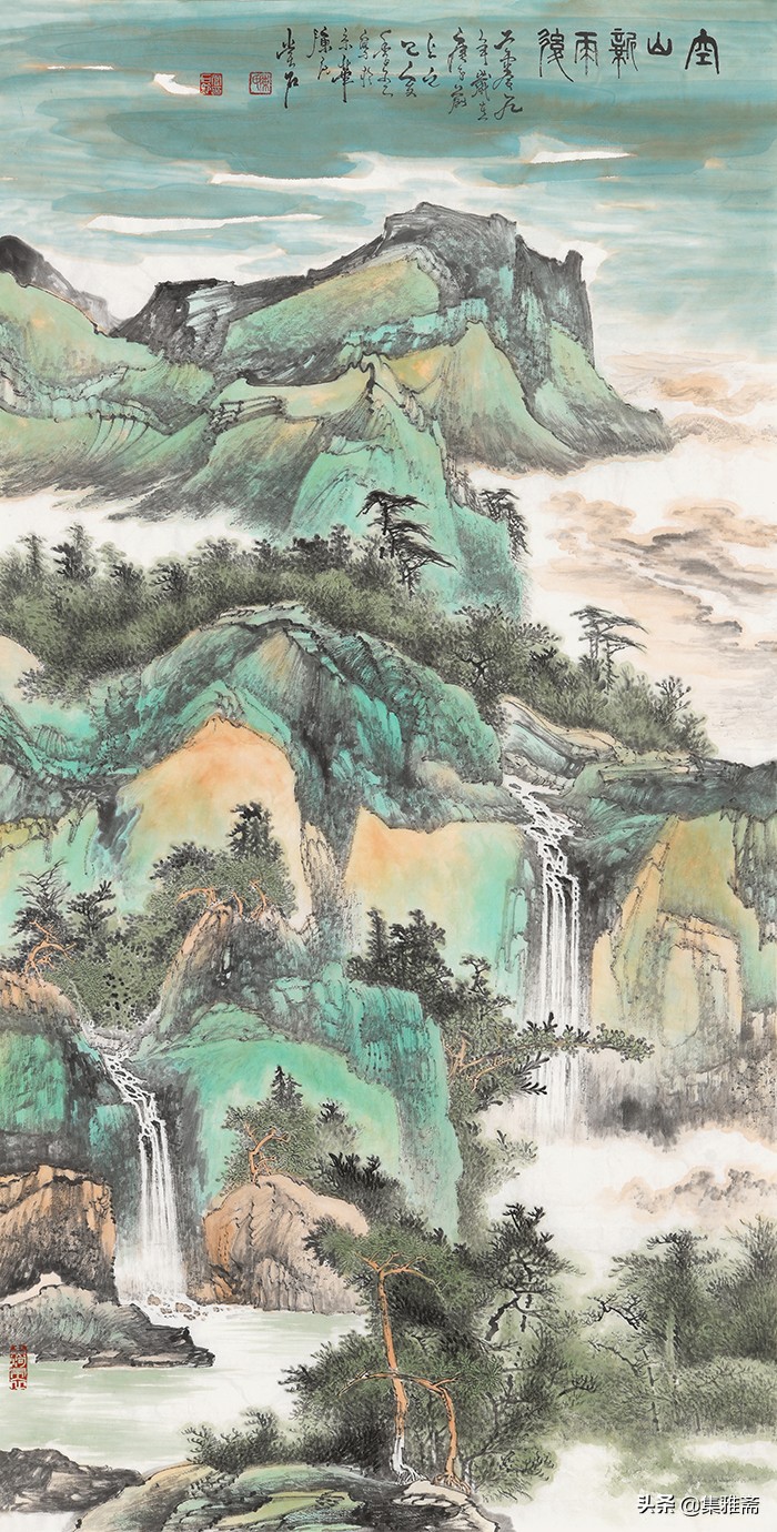 陈尝石山水画作品,恢弘雄厚,刚健遒劲,磅礴深邃!