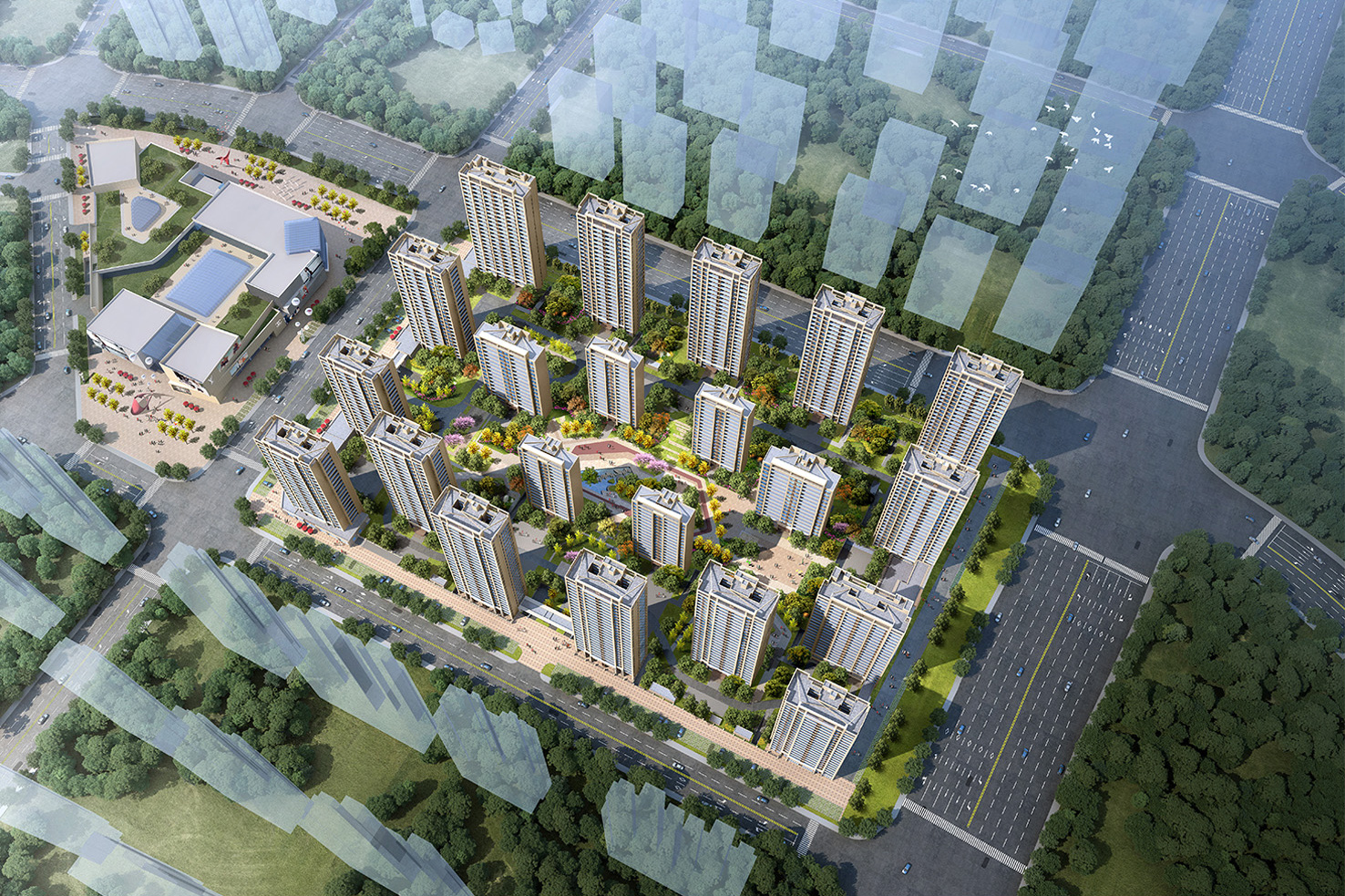 40.59亿拿地，21栋高层、邻里中心…碧桂园义乌江东项目规划公示