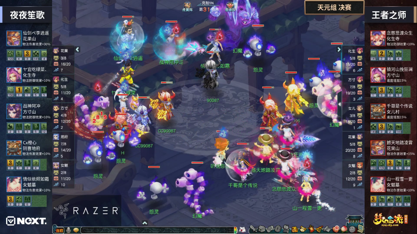 梦幻西游：摧枯拉朽！珍宝阁4回合扫荡对手，轻取公会赛天元冠军